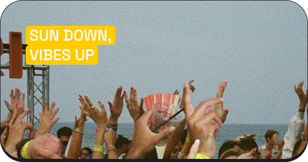 Sun Down Vibes Up event - outdoor festival